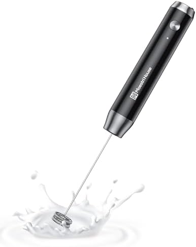 Maestri House Rechargeable Milk Frother, LunaFro NS Handheld Electric ...