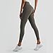 tincolia Solid Color High Waist Yoga Legging Women Sport Pant Tight Butter Athletic Gym Jog Back Waist-Khaki Brown-XL