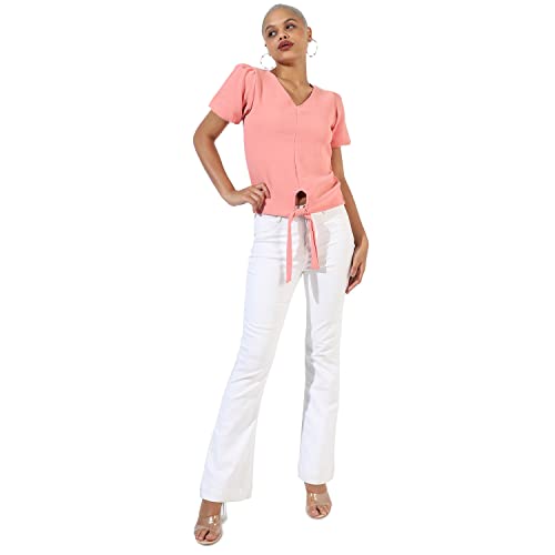 Image of Campus Sutra Women's Cotton Regular Fit Tops