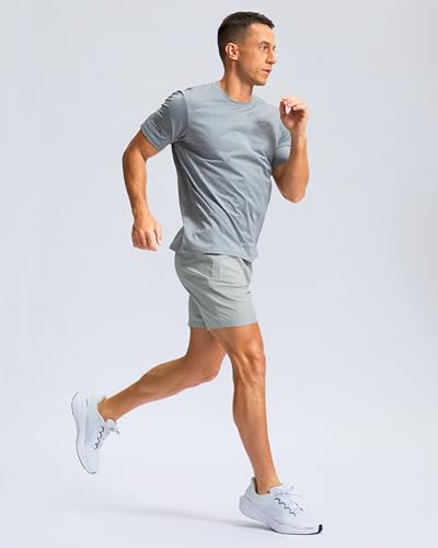 Image of G Gradual Men's Athletic Running Shorts with Zipper Pockets Quick Dry 7 inch / 5 inch / 9 inch Workout Gym Shorts for Basketball Hiking