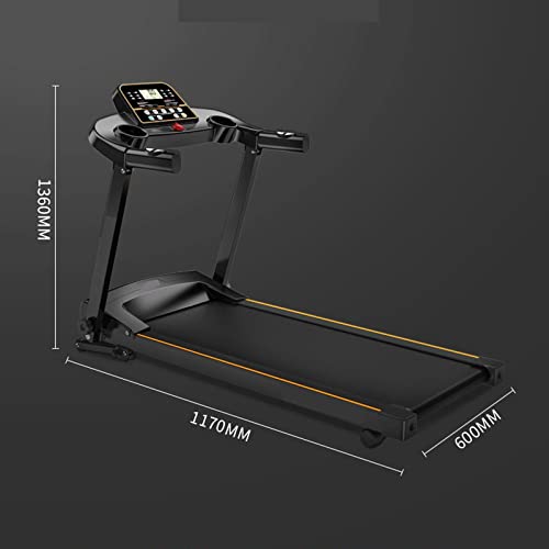 Image of Quiet Folding Electric Treadmill Fitness Home Gym Treadmill Treadmill (Black)