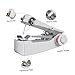 Imagen de SEWACC Mini Máquina De Coser Manual Portátil Blanca Para Reparar Ropa y Manualidades