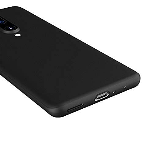 Image of Mobile Back Cover Case for OnePlus 8 (Silicone Case|CameraProtection|Black SC1510)