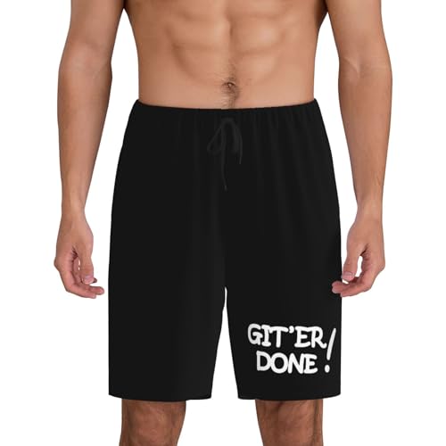 Get Er Done Pajama Shorts for Men, Men's Pajama Bottoms, Sleepwear for Summer
