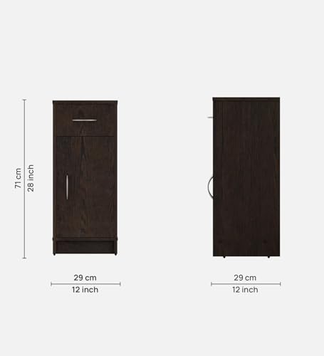 Image of Nest Multipurpose Storage Unit | Engineered Wood | Free-Standing Cabinet | Dark Wenge Finish | Spacious & Durable | Easy Knock-Down Assembly