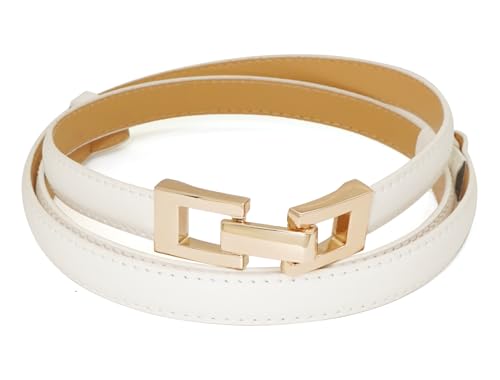 Women's Skinny Genuine Leather Belts Thin Waist Belt for Dresses & Formal Wear4