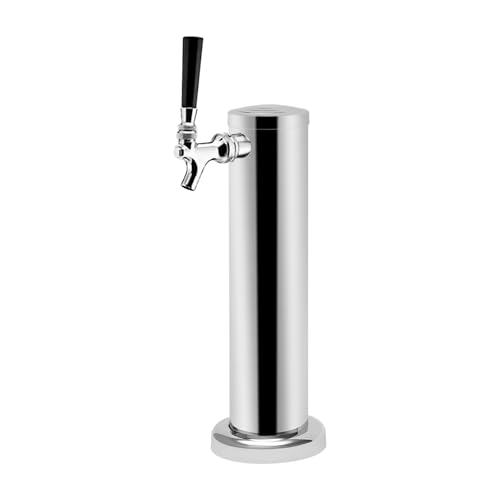 Dispensador de cerveza de acero inoxidable, 7,5 cm de diámetro, dispensador de torre de cerveza, dispensador de bebidas, adecuado para la preparación de vino blanco, cerveza y otras bebidas