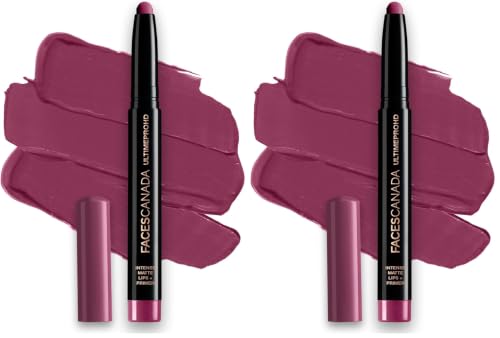 Image of FACESCANADA Ultime Pro Hd Intense Matte Lipstick + Primer - Mulberry Magic (Plum), 1.4G | 9Hr Long Stay | Flawless Hd Matte Finish | Intense Color | Lightweight | Smooth Glide | Primer Infused