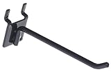Set of Sixty Peg Hooks for Pegboard, 4 Inch, Black (Steel)