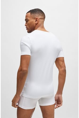 Boss Para Hombre. 50475292 Pack 2 Camisetas Vn 2P Modern Blanco (Xxl), Casual, AlgodóN, Manga Corta - 8