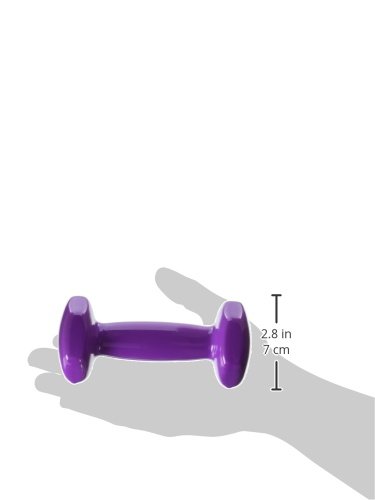 Cando Color-Coded Vinyl Coated Iron Dumbbell, Violet, 2 Pound #TOP3