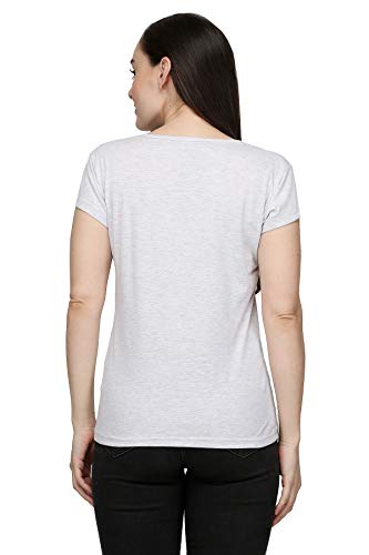 Image of LEOTUDE Women's Cotton Regular Fit Half Sleeve Tshirt