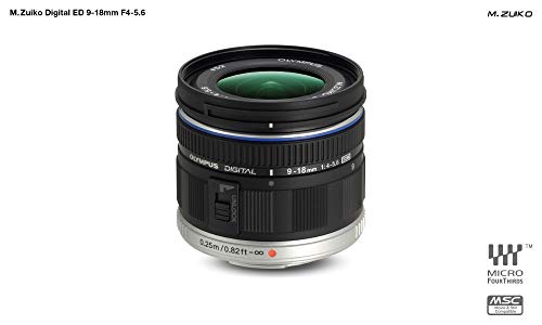 Olympus M.Zuiko Digital ED 9-18mm F4.0-5.6 Objektiv, Weitwinkelzoom, geeignet für alle MFT-Kameras (Olympus OM-D & PEN Modelle, Panasonic G-Serie), schwarz – Bild 5
