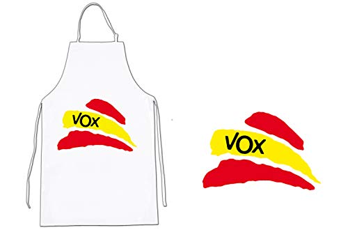 Merchandmania Delantal Bandera España Partido Vox Cocina Kitchen Apron