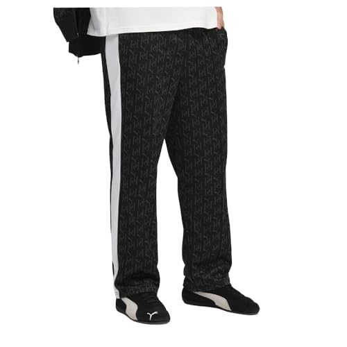 PUMA Mens T7 Graphic Relaxed Pants Casual - Black
