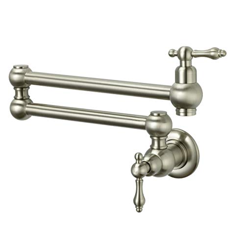 Free Shipping Offer Wall Mounted Pot Filler Faucet (Classic, Nickel)