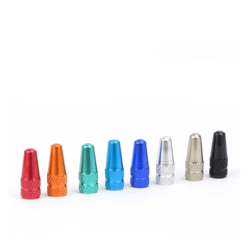 Tapas para válvula de neumático de bicicleta de aleación de aluminio 4/8 pcs para MTB y carretera (tamaño: 4 pcs titanio) miniatura 5