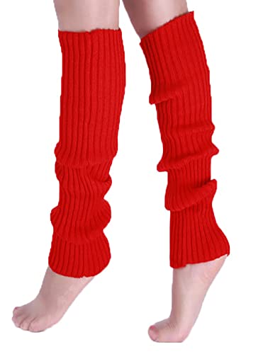 Image of Warm Woolen Socks For Women Solid Leg Covers Socks For Autumn And Winter Knitting