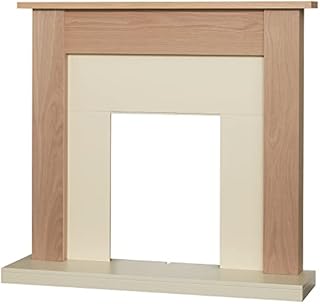 Adam Southwold Fireplace in Oak & Cream, 43 inch