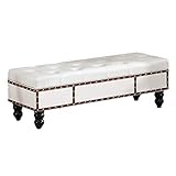 GSACLKES Ändern Schuhbank Sofa Hocker Bettende Hocker Schuhgeschäft Test Schuhbank Langer Hocker Aufbewahrungshocker Für Den Einwohnzimmer Kleidungsgeschäft/Weiß/120 * 40 * 40Cm