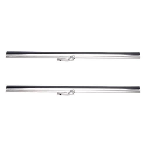 Shkalacar 2 Piezas de Limpiaparabrisas de Disco de 10 Pulgadas, Hojas de Limpiaparabrisas de Acero Inoxidable Universal con una Vista de Goma Premium Duradera y Libre de Tiras,
