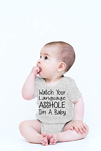 CBTwear Watch Your Language I’m a Baby - Baby Bodysuit Adorable Romper Clothing Cute Boy Girl Unisex2