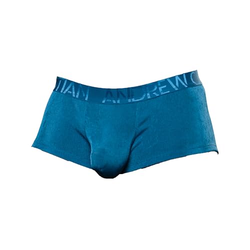 Andrew Christian - Männer Boxer Slip Unterwäsche - Sensual Rib Boxer w/Almost Naked® Teal - 1x Größe M