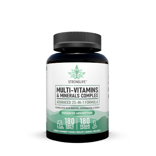 Multivitamin Capsules 25 -in- 1 for Men & Women | 180 Capsules | 180-Day Supply | Full Daily Support with Essential Vitamins, Minerals & Nutrients