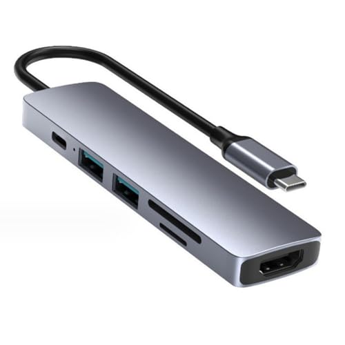 Concentradores USB tipo C de 8 puertos HDMI 4K30Hz PD55W para portátiles, tabletas, adaptador tipo C, lector de tarjetas, adaptador multipuerto