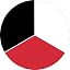 Black, White, Red