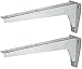 Produktbild Gedotec Schwerlast-Konsole | 2 Stk - Regal Winkelträger | MIRA Top | Länge 480 mm | Tragkraft 300 kg per Paar | Regalhalterung Stahl massiv grau | Regal Halterung Wand - Regalträger für Wandmontage