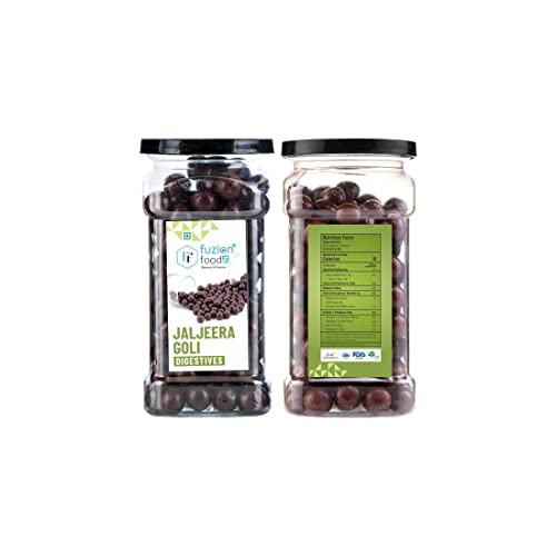 Image of Fuzion Foodz Jal Jeera Goli - (165g Each X Pack of 2) Chatpati Jal Jeera Goli Mukhwas - Digestive Pachak Goli Mouth Freshner After Meal Mukhwas, 330grams