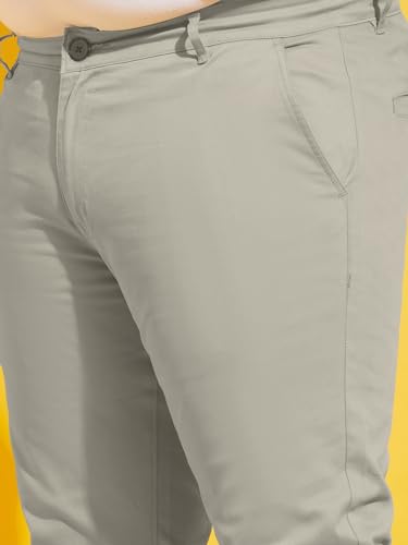 Image of Bigbanana Plus Size Men's Regular Fit Solid Trousers