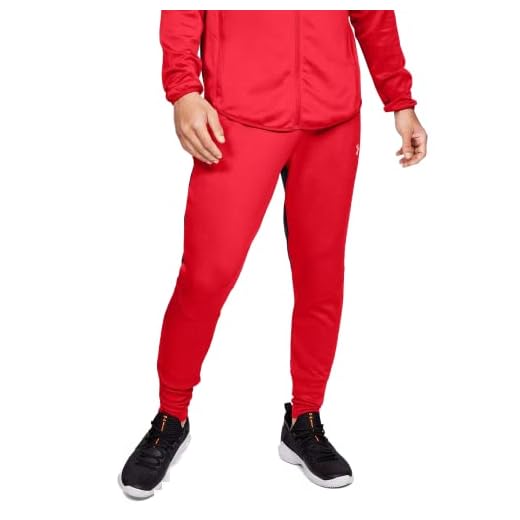 Under Armour Herr byxor välj varm up byxa röd M