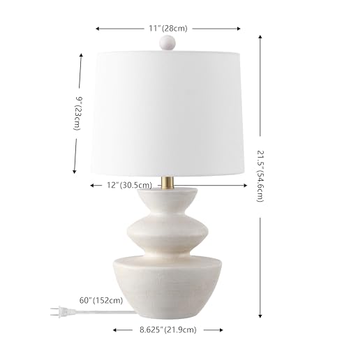 Set de 2 lámparas de mesa de resina blanca SAFAVIEH 22 pulg miniatura 3