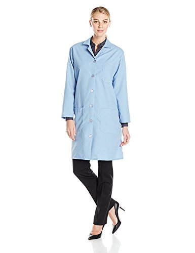 Red Kap Women's Lab Coat, Light Blue, Medium