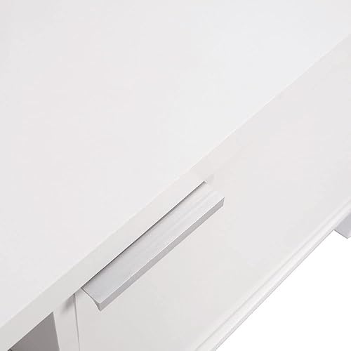 Miniatura 41 de Madesa Soporte de TV con gabinete de almacenamiento y estantes abiertos para almacenamiento multimedia de 55 y 65 pulgadas, consola multimedia para