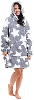 Slumber Hut Hoodie Wearable Blanket Ultra Soft Fleece Snuggle Poncho Loungewear Hooded Top Oversized Comfy Cosy Sweatshirt Throw Cover - One Size for Womens Mens Adults Boys Girls Kids