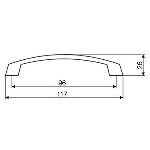 Maniglia per Mobili THEA Cromo Lucido Distanza