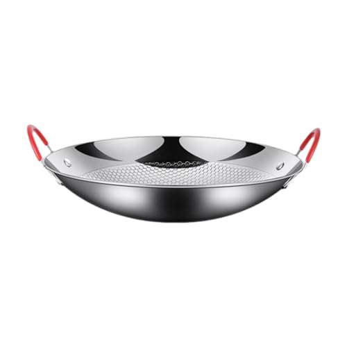 Wok de acero inoxidable 9 pulgadas sin tapa