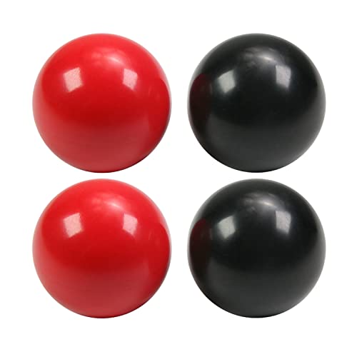 Image of Othmro 4pcs Ball Lever Knobs, M10 Female Thread Insulated Ball Knob, 40mm Diameter Bakelite Lever Knob Machine Handle Tool Replacement(Blcak/Red)