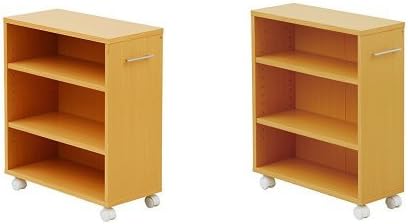 Amazon セット買い 山善 Yamazen クローゼット 収納ラック キャスター付き 幅27 クローゼット収納ラック 幅21 ナチュラル キッチンワゴン 収納カート オンライン通販