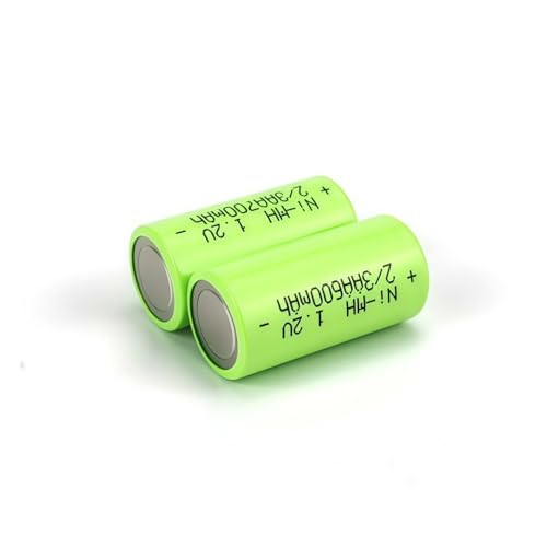 Pila recargable de hidróxido de níquel de 700 mAh, 2/3 AA, 1,2 V. Compatible con cepillos de dientes eléctricos y afeitadoras.(300mAh 2pcs)