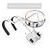 Adjustable Marching Snare Drum Carrier - Lightweight Aluminum Frame with Padded Shoulder Strap & Back Harness for Snare and Bass Band, White