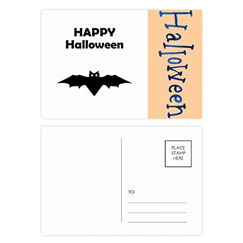 Cartes postales d'Halloween chauve-souris Happy Ghost Fear lot de 20
