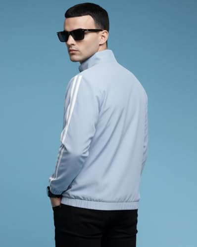Image of MAYKR Mens Winter Jacket|Mens Oversized Jacket|Mens Blue Windcheater|7