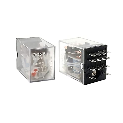 Relais HH54P MY4NJ AC 220V mini relais électromagnétique DPDT 14 broches lot de 5