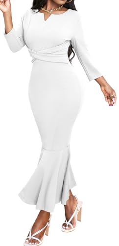 Mermaid Style Dress for Women Sexy Fishtail Dress Cocktail Wedding Guest Dress Wear to Work Dresses Business Church Outfits3