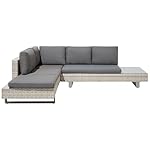 Patioco Lanciano Lounge-Set Rattan Grau-Beige