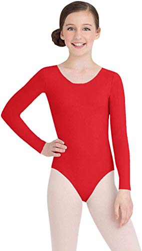 Justaucorps manches longues filles en tissu de qualité premium et durable